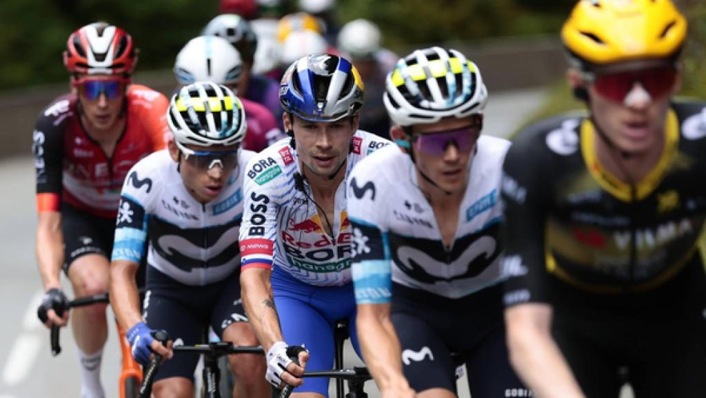 Primoz Roglic bei der 18. Etappe der Tour de France