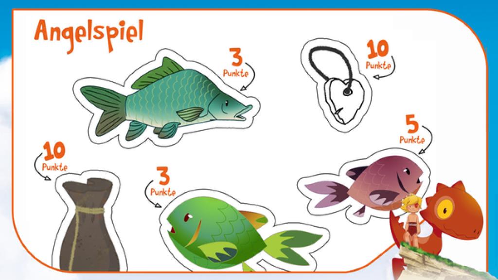 Bastelvorlage Angelspiel