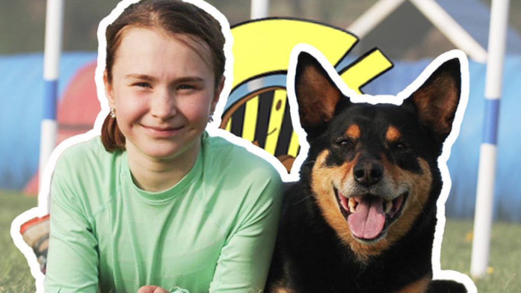 Jugendweltmeisterin Sun mit Hund No Limit