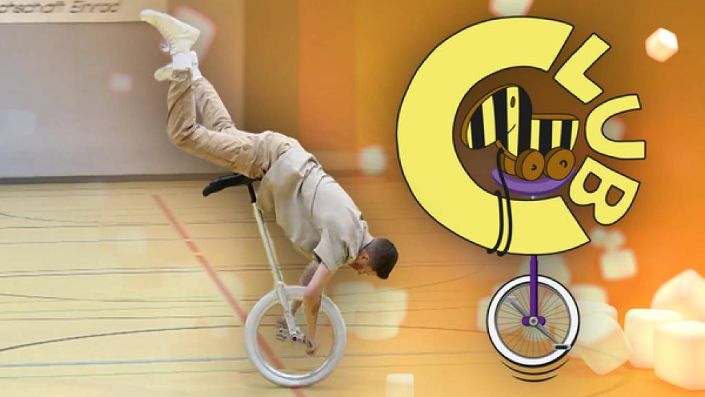 Florian von den Einradwieseln bei der DM