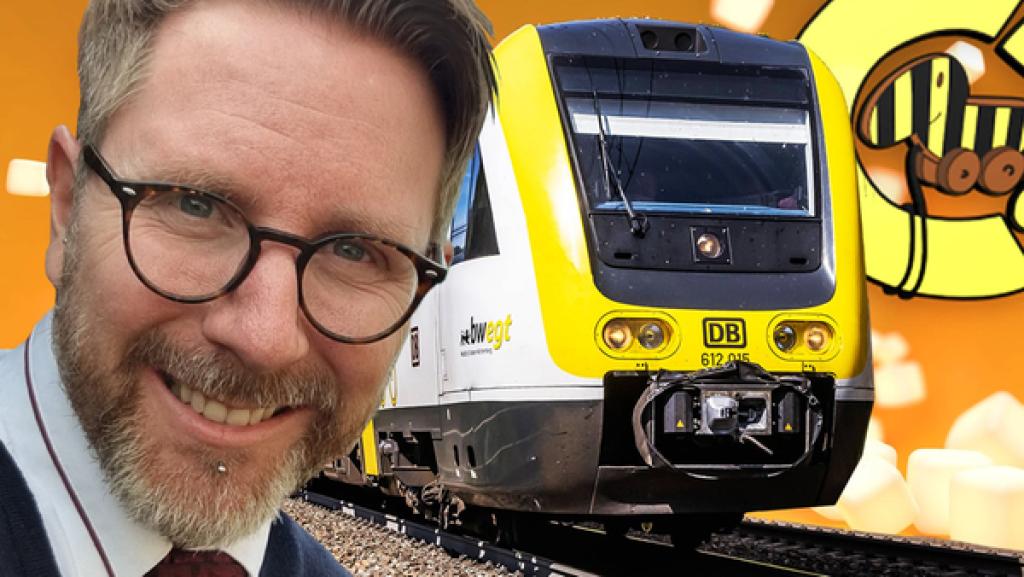 Peter Wuschansky alias Peterle Sky ist Lokführer