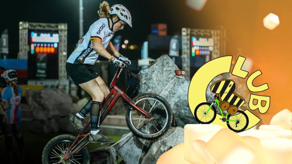 Nina Reichenbach beim Bike Trial