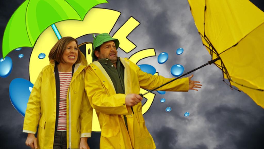 Johannes mit Meteorologin Verena Leyendecker