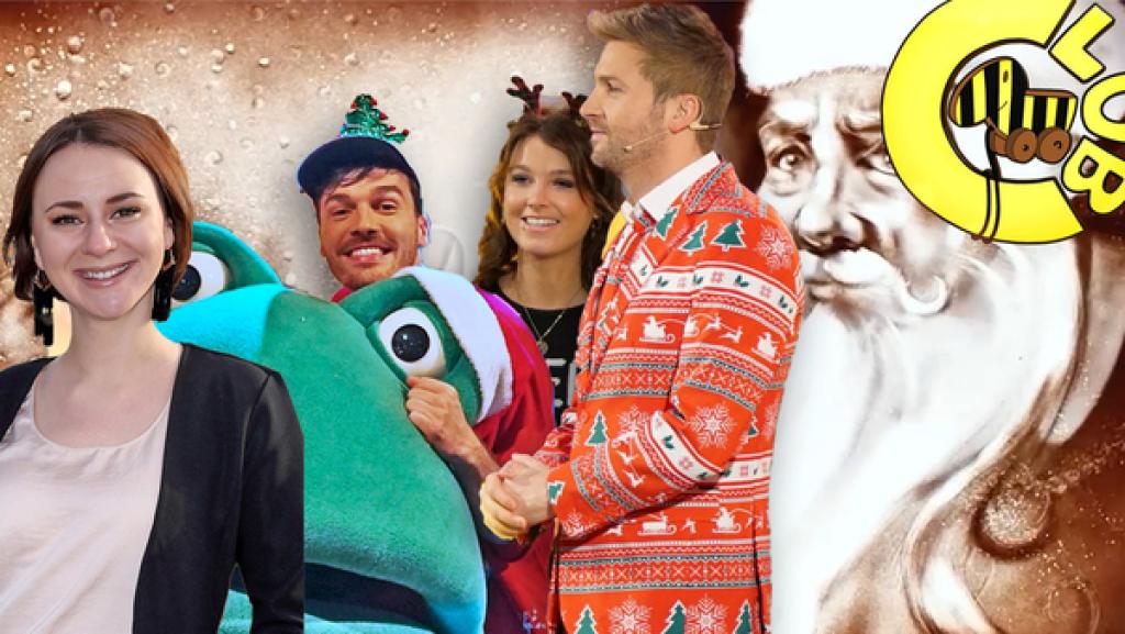 Laura, Johannes, Max und Günter in Weihnachtsstimmung