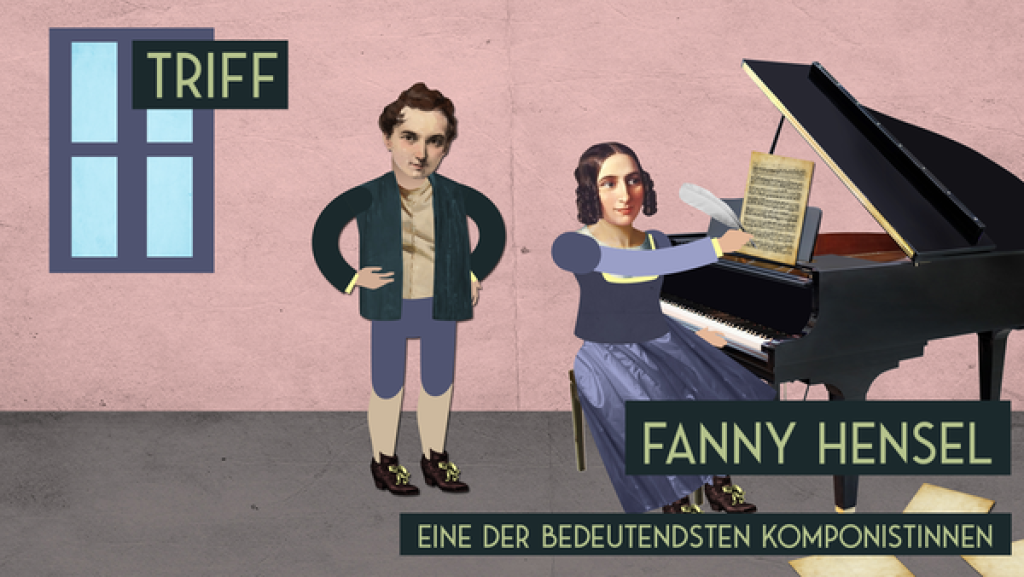 Triff Fanny Hensel - Die bedeutendste Komponistin des 19. Jahrhunderts. | Rechte: KiKA Triff Fanny Hensel - Die bedeutendste Komponistin des 19. Jahrhunderts. | Rechte: KiKA