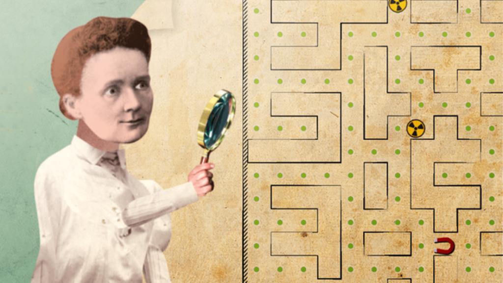 Triff Spiel Marie Curies kurioses Labor