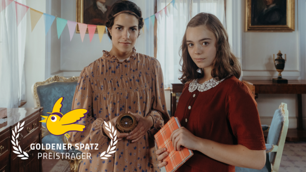 Anne Frank | Rechte: KiKA/Sabine Finger Clarissa trifft auf Anne Frank (Katharina Kron).