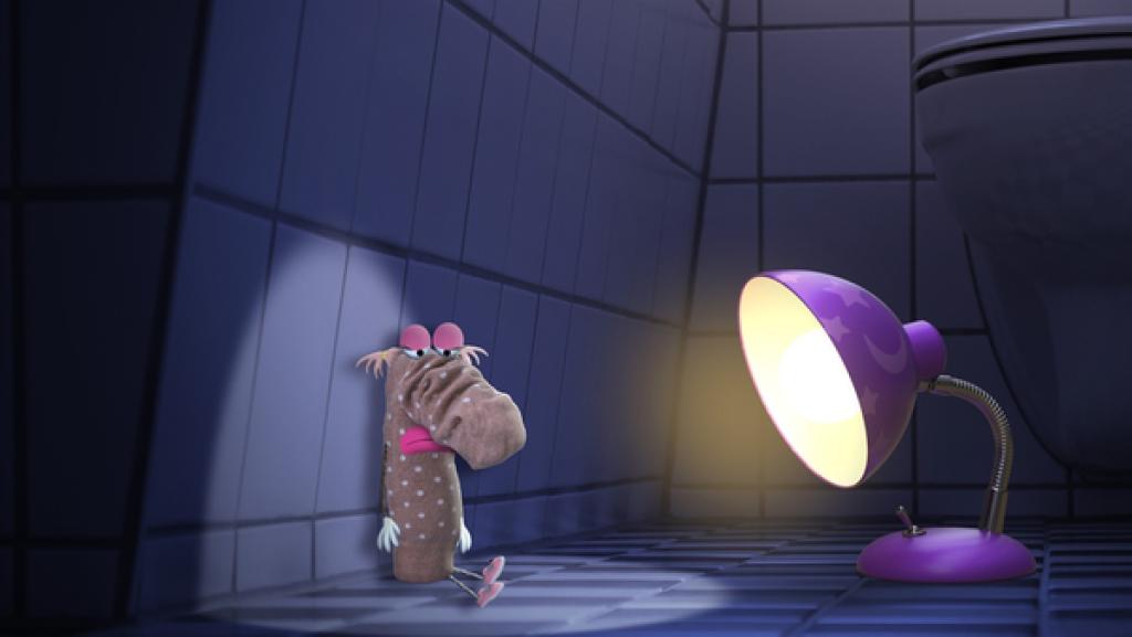 Es ist dunkel und die kleine Lampe hört ein leises Stimmchen. Im Bad findet sie ein einsames Söckchen, das sich beim Versteckspiel so gut versteckt hatte, dass es nicht gefunden wurde. Wo mag nur das andere Söckchen sein? 