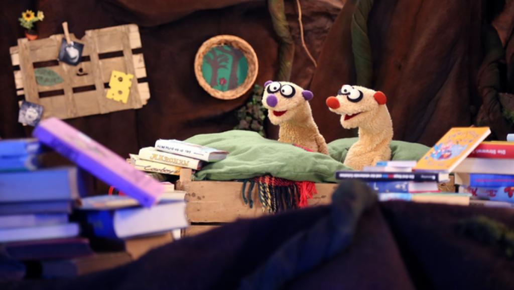 Jan & Henry wollen sich von ihrer Nachbarin Mauli Maulwurf ein paar Bücher ausleihen.