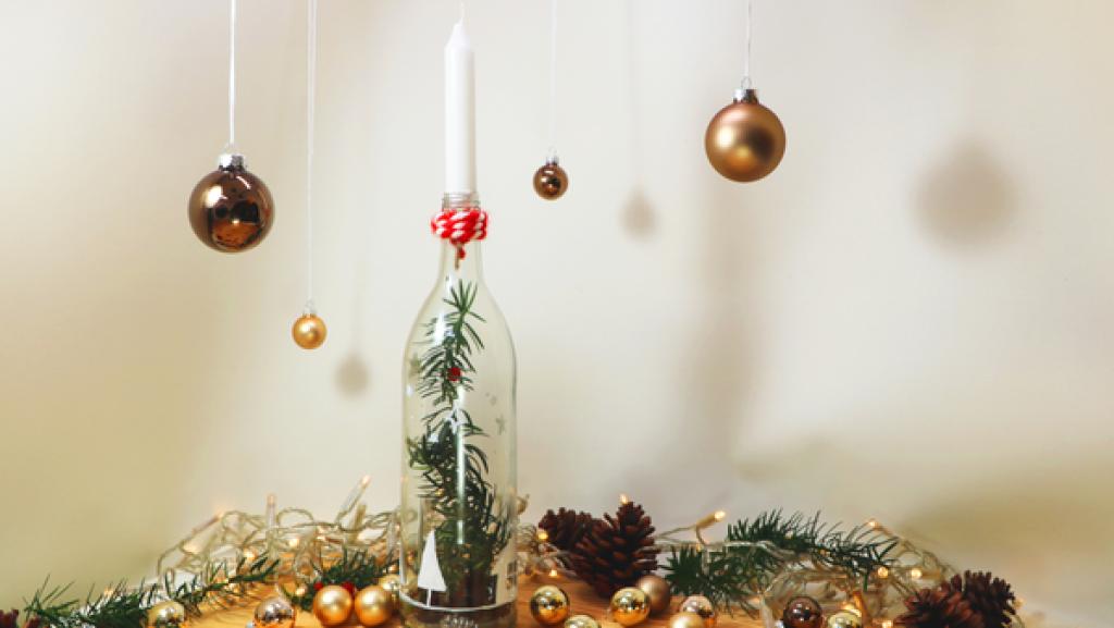 Flaschenkerze | Rechte: KiKA Kerzenständer aus einer Flasche