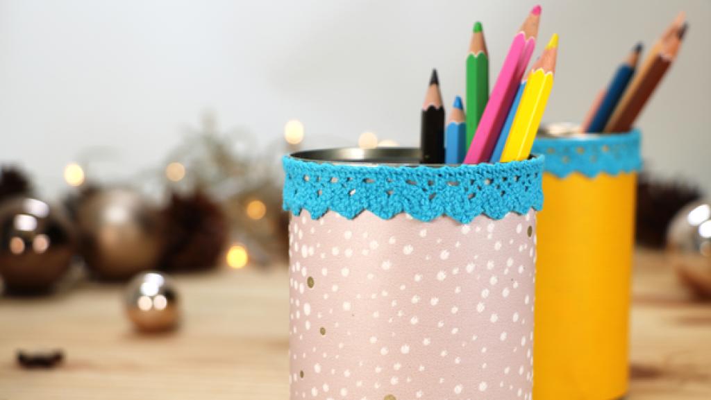 Stifthalter | Rechte: KiKA Selbstgemachte Stifthalter aus Dosen