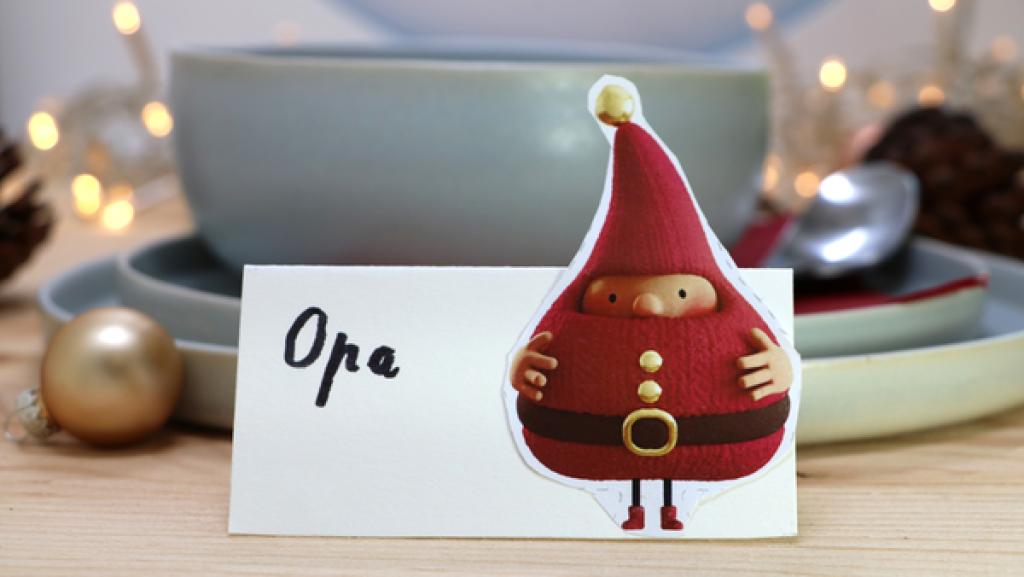 Tischkarten | Rechte: KiKA Selbstgemachte Tischkarte mit KiKA-Wichtel