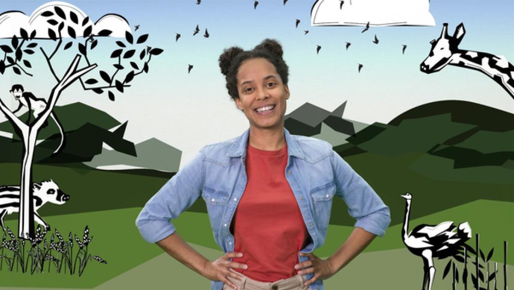 Pia (Amofa-Antwi) ist die neue Reporterin in der "Wilden Welt".