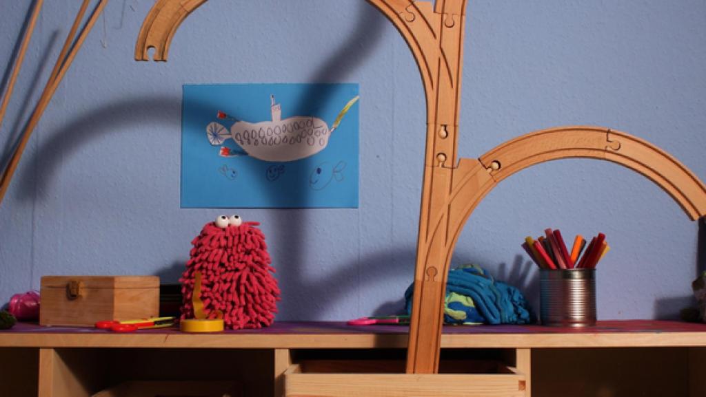 Folge 24. Unterwasserkleben: Wisch und Mop basteln eine Unterwasserwelt