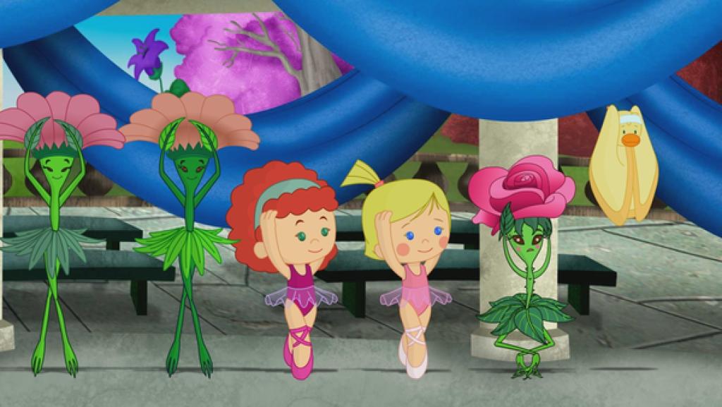 Zoé, Tanja und QuackQuack besuchen eine Ballettschule. Dort lernen sie Rosa kennen, die am Abend unbedingt bei einer großen Aufführung mittanzen will.